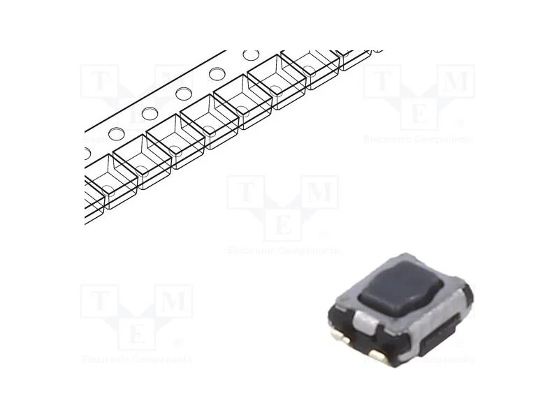 Microinterruptor Tact, Spst, Pos: 2, Smt, Não Disp, 5n, 1,7mm, Evpaa