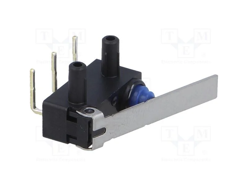 Microinterruptor SNAP ACTION, com alavanca, SPDT,.