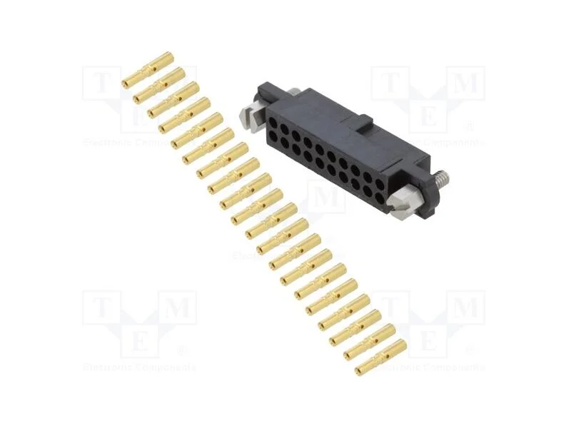 Ficha, Fio-Fio/Placa, Fêmea, Datamate L-Tek, 2mm, Pin: 20, Cerrar