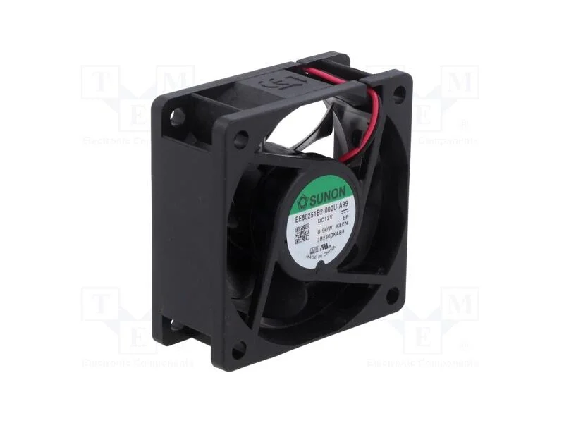 Ventilador: Dc, Transversal, 12vdc, 60x60x25mm, 32,79m3/H, 30dba
