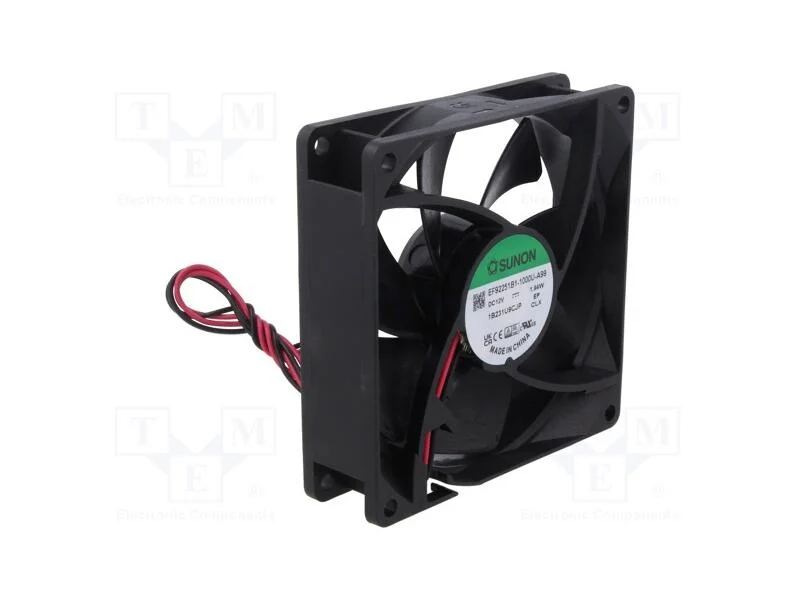 Ventilador: DC, transversal, 12VDC, 92x92x25mm, 6.