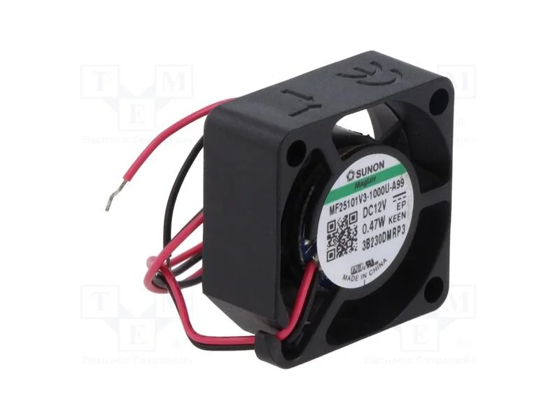 Ventilador: Dc, Transversal, 12vdc, 25x25x10mm, 2,04m3/H, 24,8dba