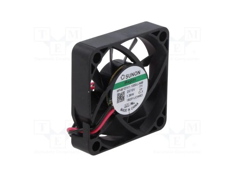 Ventilador: Dc, Transversal, 12vdc, 45x45x10mm, 18,01m3/H, 36,4dba