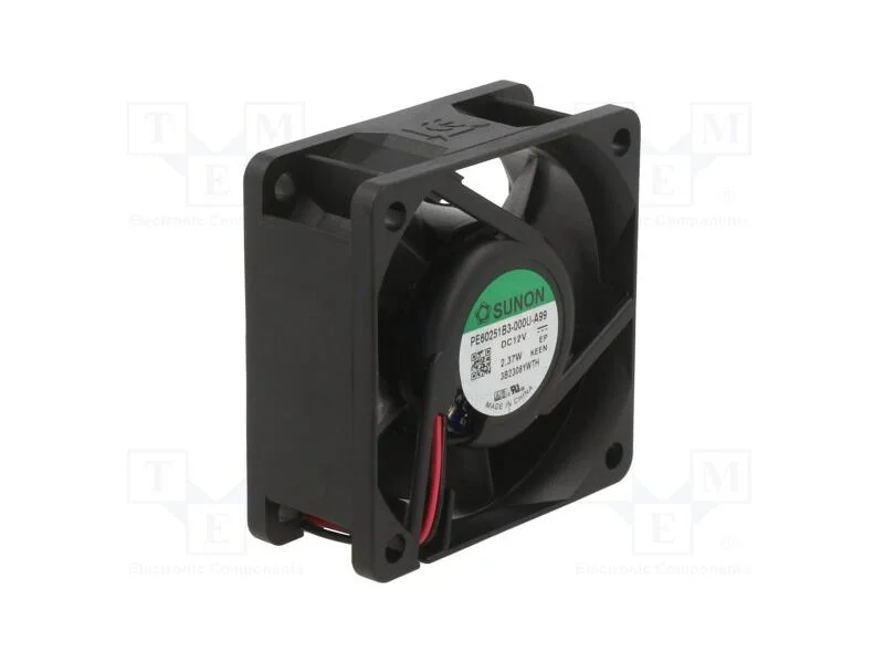 Ventilador: Dc, Transversal, 12vdc, 60x60x25mm, 49,27m3/H, 38dba