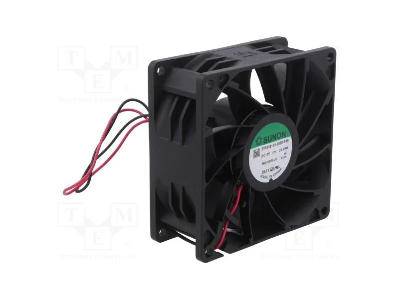 Ventilador: Dc, Transversal, 12vdc, 92x92x38mm, 234,63m3/H, 24awg