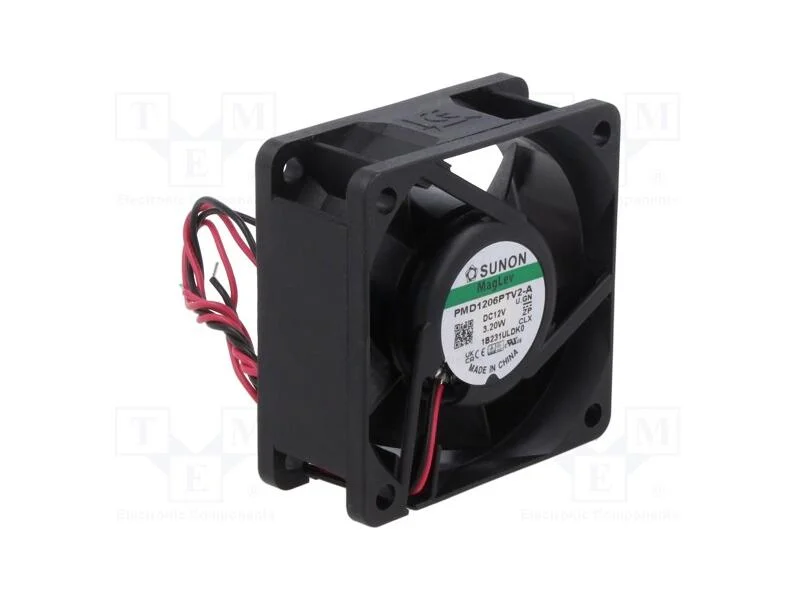 Ventilador: Dc, Transversal, 12vdc, 60x60x25mm, 53,52m3/H, 41dba