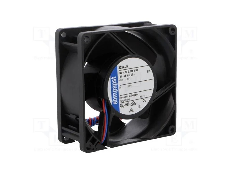 Ventilador: DC, transversal, 24VDC, 92x92x38mm, 1.