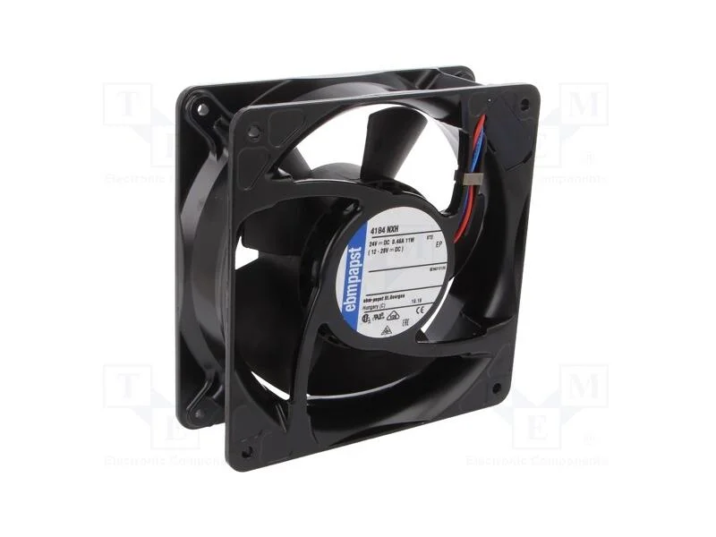 Ventilador: DC, transversal, 24VDC, 119x119x38mm,.