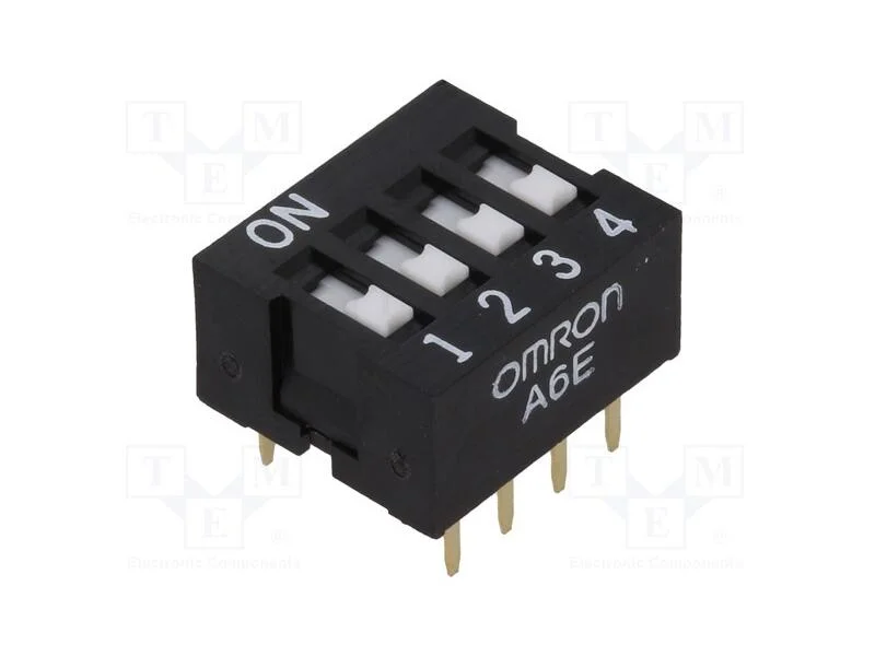 Interruptor: DIP-SWITCH, Quantidade de secções: 4.