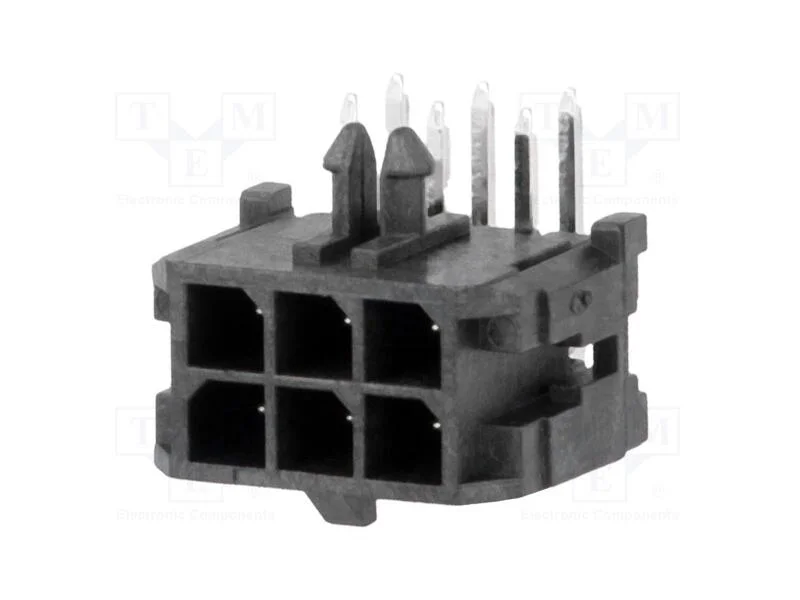 Tomada, fio-placa, macho, Micro-Fit 3.0, 3mm, PIN.