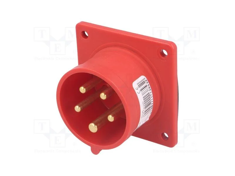 Conector: de alimentação AC 3 fases, tomada, mach.