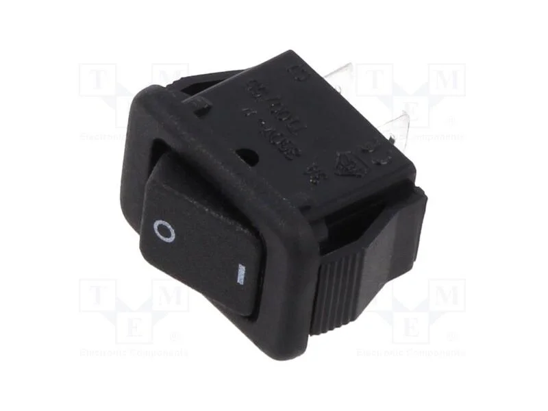 ROCKER, SPST-NO, Pos: 2, OFF-ON, 3A/50VAC, não di.