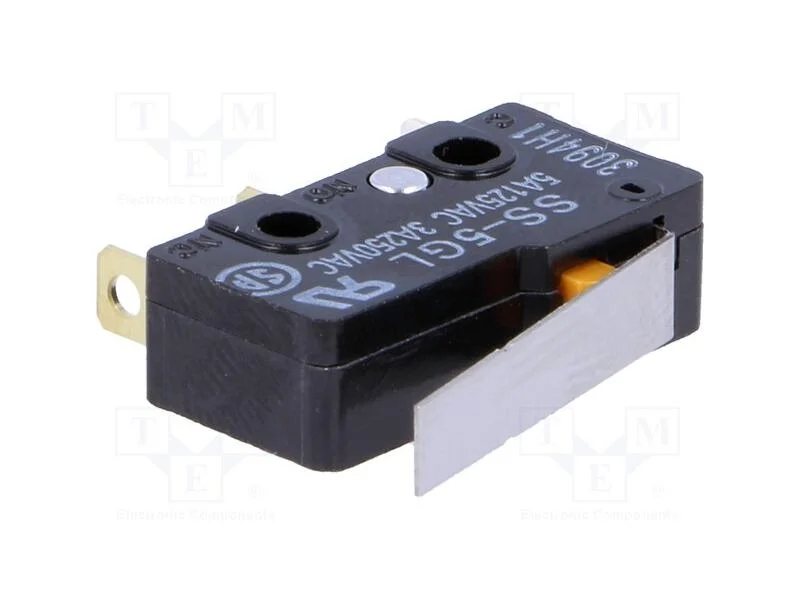 Microinterruptor SNAP ACTION, 5A/125VAC, com alav.