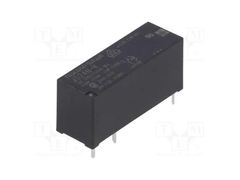 Relé: Eletromagnético, Spdt, Ubobina : 24vdc, 8a, 8a/250vac, Pcb
