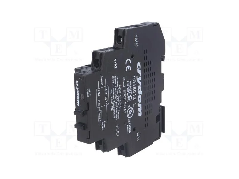 Relé: Semicondutores, Ucoma: 4÷32vdc, 12a, 48÷600vac, -30÷80c