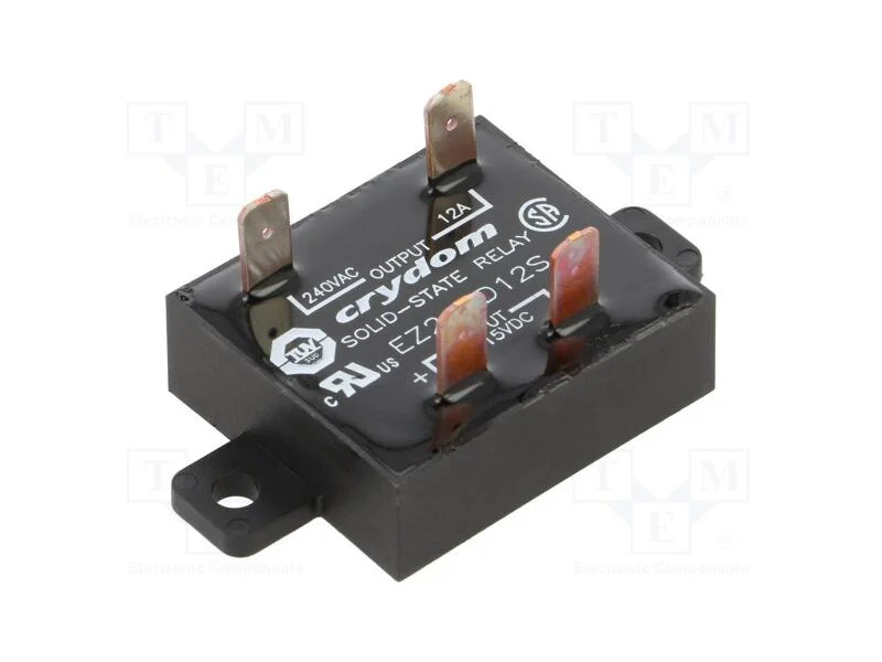 Relé: Semicondutores, Ucoma: 3÷15vdc, 12a, 24÷280vac, No Painel