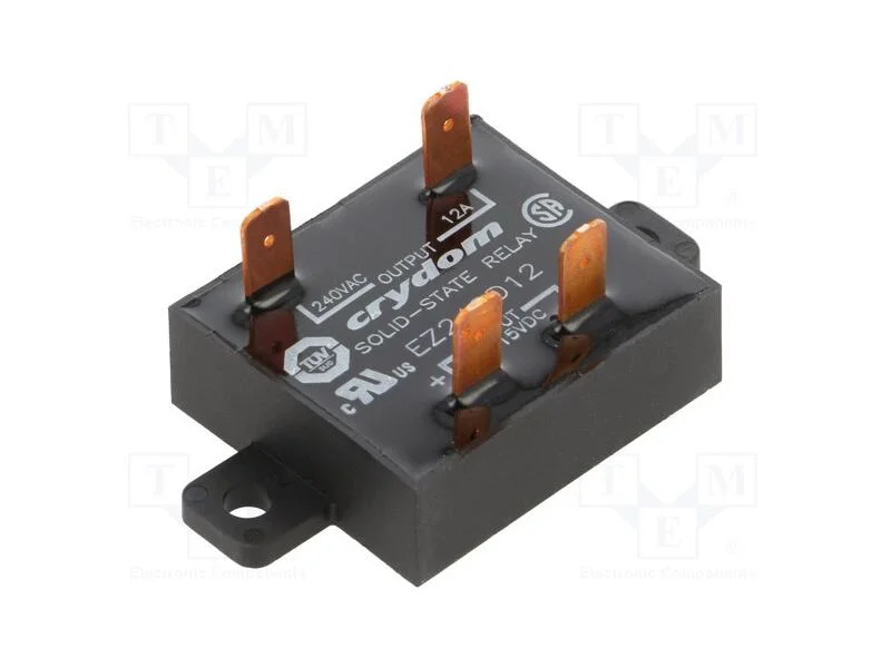 Relé: Semicondutores, Ucoma: 3÷15vdc, 12a, 24÷280vac, No Painel