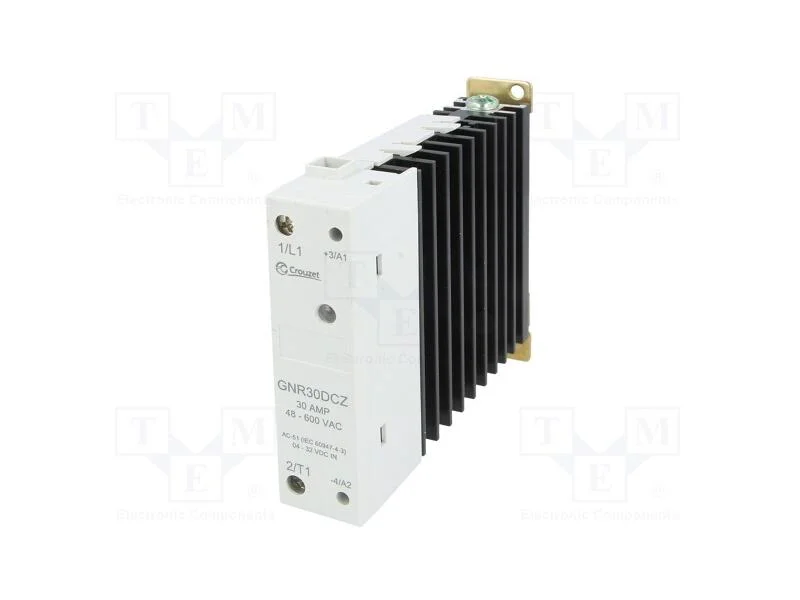 Relé: Semicondutores, Ucoma: 4÷32vdc, 30a, 48÷600vac, -20÷80c