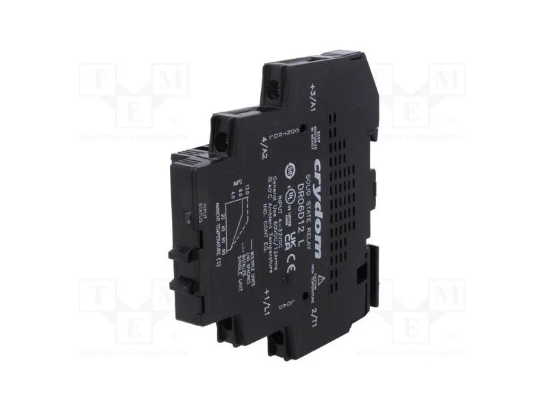 Relé: Semicondutores, Ucoma: 4÷32vdc, 12a, 1÷60vdc, -30÷80c, Ip00