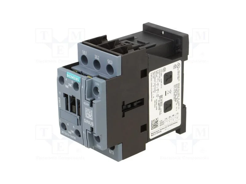 Contator: 3 Polos, No X3, Contatos Auxiliares: No + Nc, 230vac