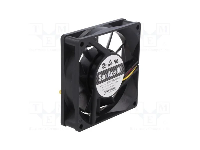 Ventilador: DC, transversal, 24VDC, 80x80x20mm, 5.