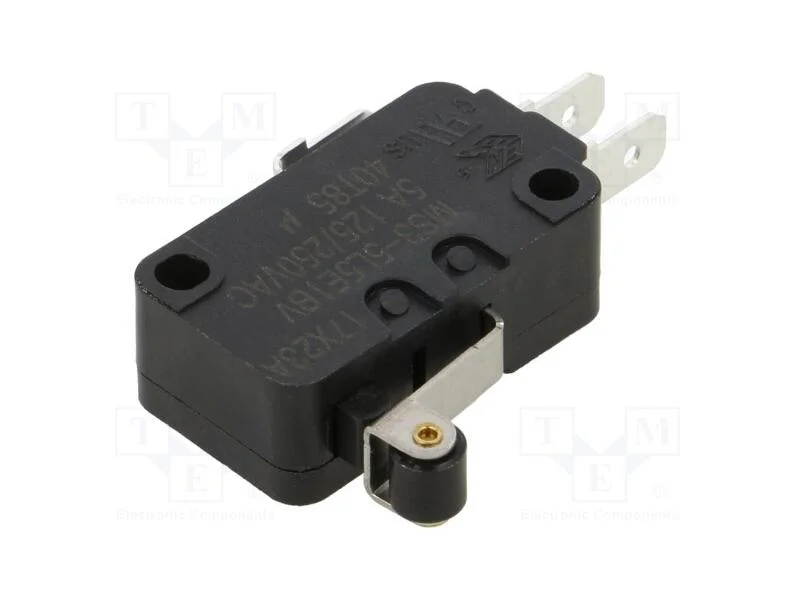 Microinterruptor SNAP ACTION, 5A/250VAC, SPDT, ON.