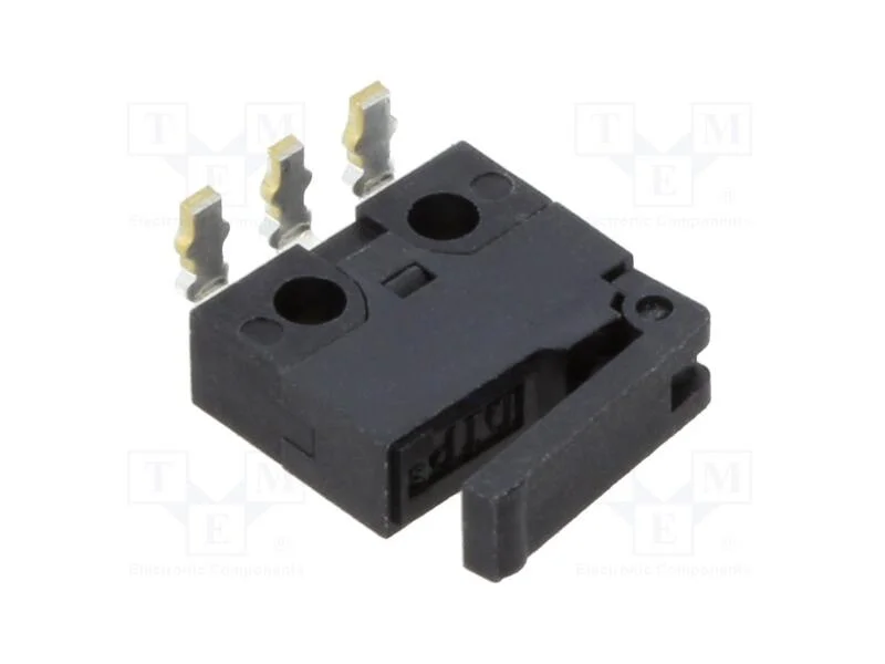 Microinterruptor SNAP ACTION, 0,5A/30VDC, com ala.