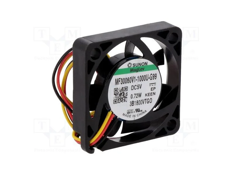 Ventilador: DC, transversal, 5VDC, 30x30x6mm, 8,2.