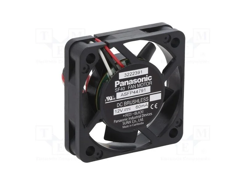 Ventilador: Dc, Transversal, 12vdc, 40x40x10mm, 8,4m3/H, 21,5dba