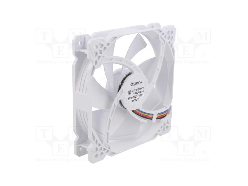 Ventilador: DC, transversal, 12VDC, 120x120x25mm,.