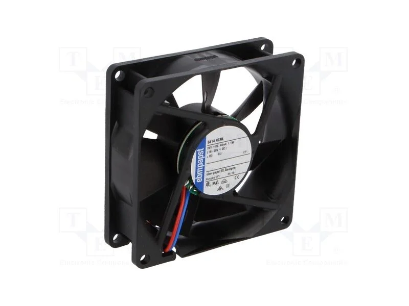 Ventilador: DC, transversal, 24VDC, 80x80x25mm, 4.
