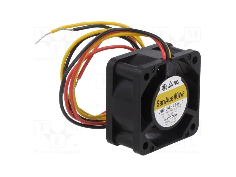Ventilador: DC, transversal, 24VDC, 40x40x20mm, 1.