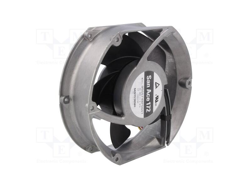 Ventilador: DC, transversal, 48VDC, 172x150x51mm,.