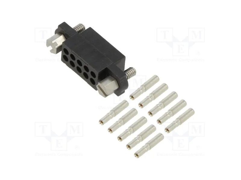 Ficha, Fio-Fio/Placa, Fêmea, Datamate J-Tek, 2mm, Pin: 10, Cerrar