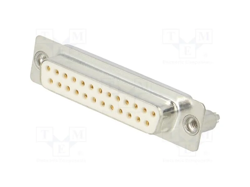 D-Sub, PIN: 25, tomada, fêmea, para PCB,trinco PC.