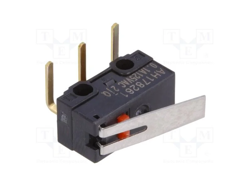 Microinterruptor SNAP ACTION, 1A/125VAC, 1A/30VDC.