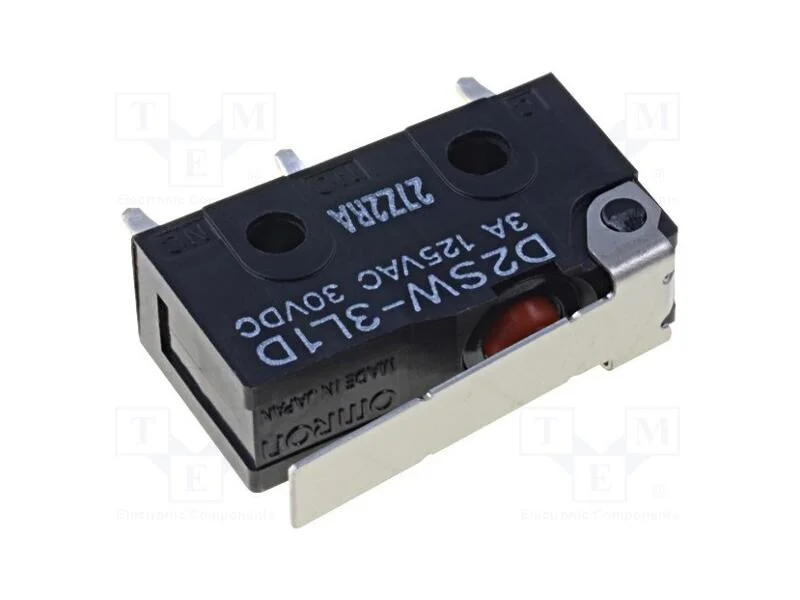 Microinterruptor Snap Action, 3a/125vac, 3a/30vdc, com Alavanca