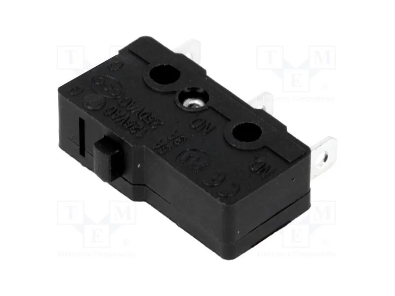Microinterruptor Snap Action, 3a/250vac, Sem Alavanca, Spdt
