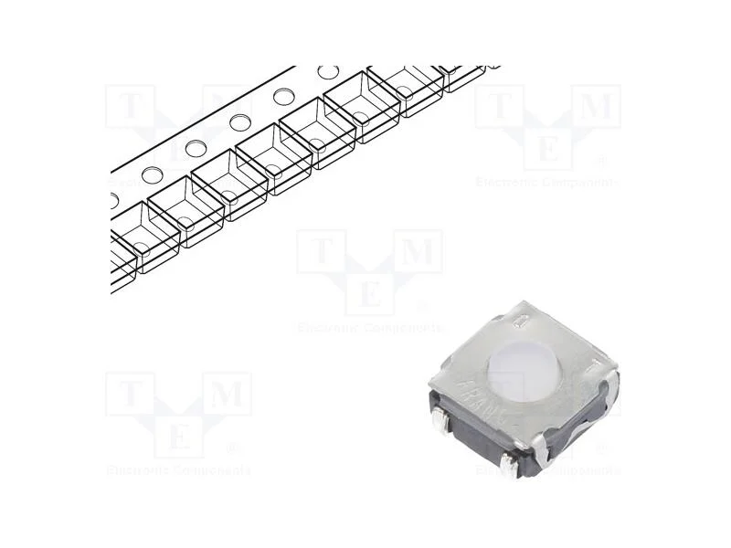 Microinterruptor Tact, Spst-No, Pos: 2, 0,05a/32vdc, Smt, 1,6n