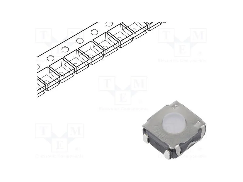 Microinterruptor Tact, Spst-No, Pos: 2, 0,05a/32vdc, Smt, 2,8n