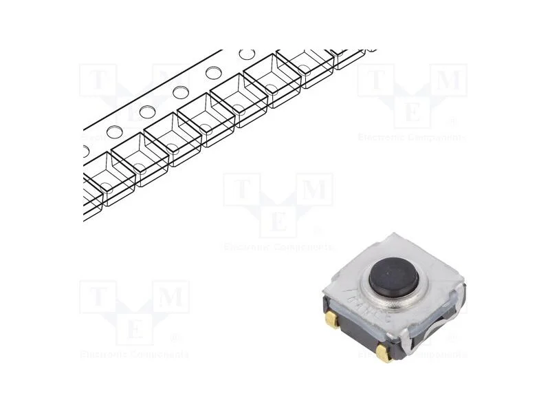 Microinterruptor TACT, SPST-NO, Pos: 2, 0,05A/32V.