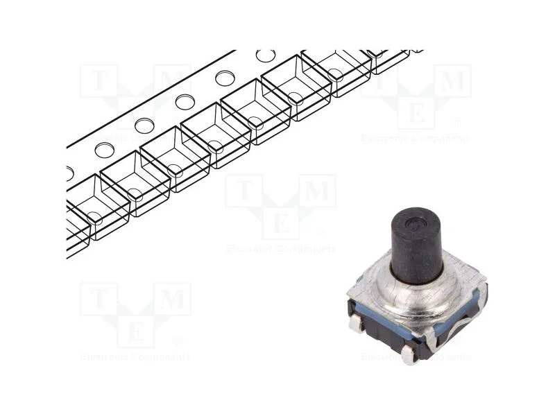 Microinterruptor TACT, SPST-NO, Pos: 2, 0,05A/32V.
