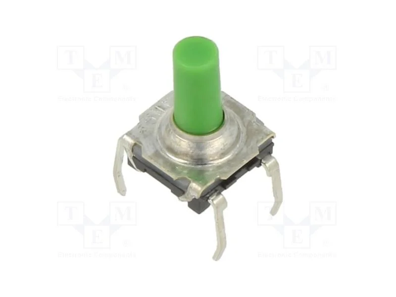 Microinterruptor TACT, SPST-NO, Pos: 2, 0,05A/32V.
