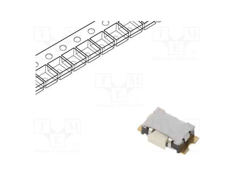 Microinterruptor TACT, SPST-NO, Pos: 2, 0,01A/32V.