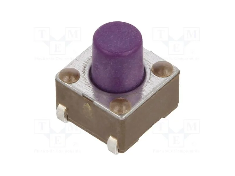Microinterruptor TACT, SPST-NO, Pos: 2, 0,05A/12V.