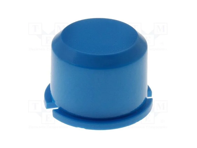 Tecla, redonda, azul, 9,6mm, plástico, MEC1625006.