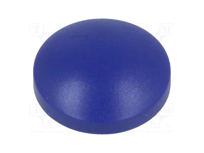 Tecla, redonda, azul, plástico