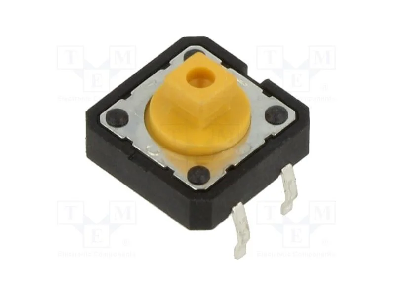 Microinterruptor TACT, SPST-NO, Pos: 2, 0,05A/12V.