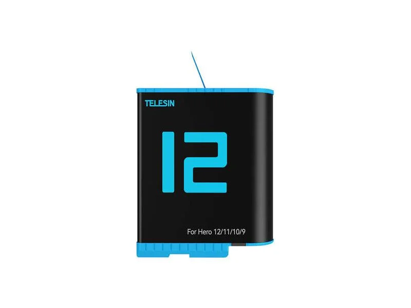 Bateria Telesin p/ GoPro Hero 12/11/10/9 1750 mAh