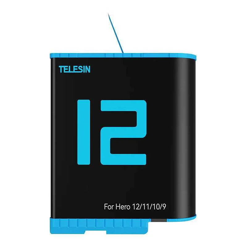 Bateria Telesin p/ GoPro Hero 12/11/10/9 1750 mAh